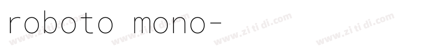 roboto mono字体转换